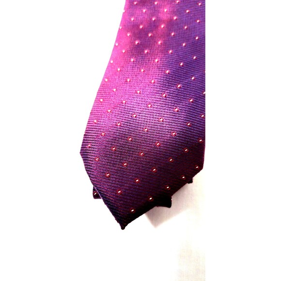 Kenneth Cole Awearness Silk Men's Tie Burgundy Geometric Size X-Long NEW - Picture 2 of 16